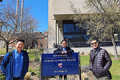 Kaveh Khoshnood and colleagues outside Yale School of Public Health.